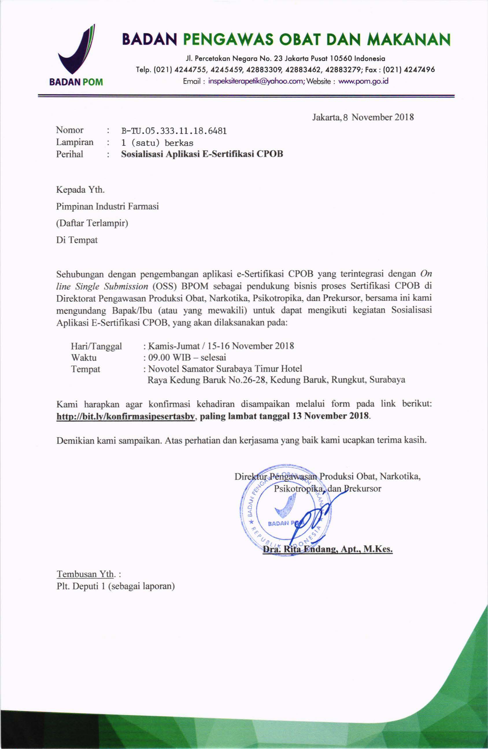 2018-11-8 Undangan Sosialisasi Aplikasi e-Sertifikasi CPOB di Surabaya (IF Jatim )_Page_1