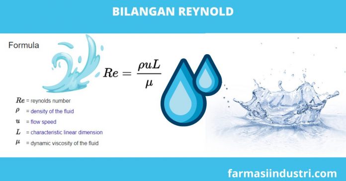 Bilangan Reynold farmasi industri air