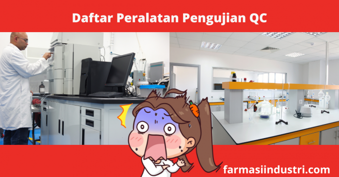 daftar peralatan pengujian lab industri farmasi